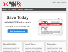 Tablet Screenshot of halfoffrx.com